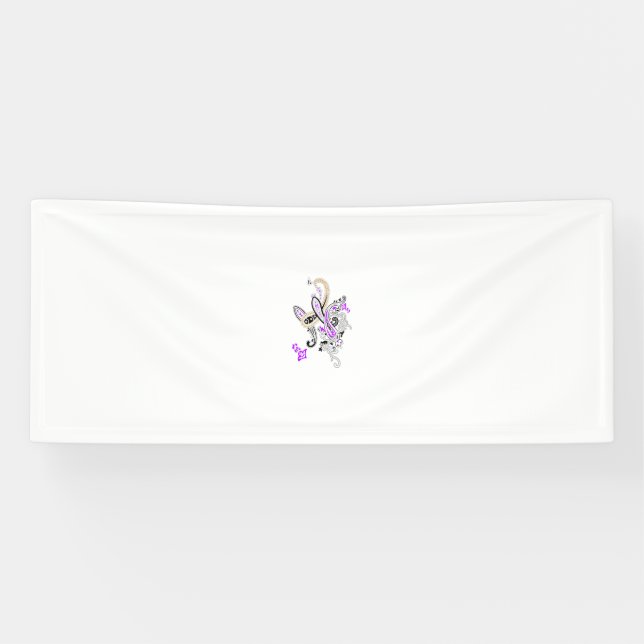 Lila-Magenta, rötlich-orange, tealisches Banner (Horizontal)