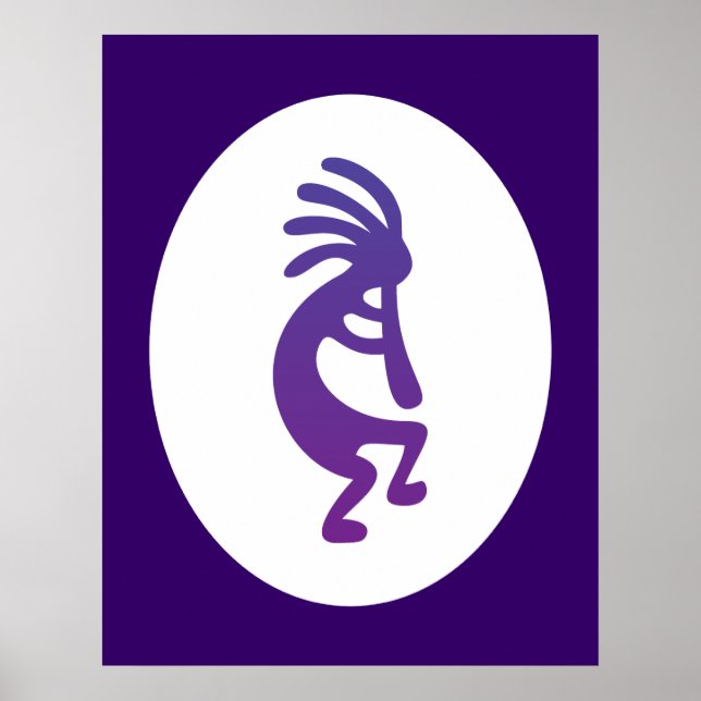 Lila Magic Kokopelli Poster (Vorne)