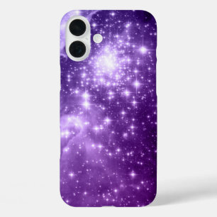 Lila Magie Sterne iPhone 16 Plus Hülle