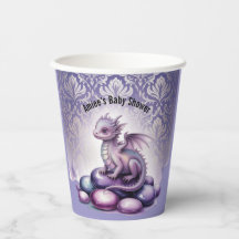 Lila magische Drachen-Baby-Party