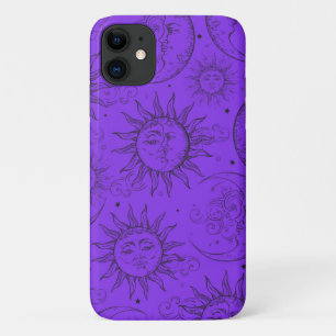 Lila Magische Vintage Sonnenstrahlen Case-Mate iPhone Hülle
