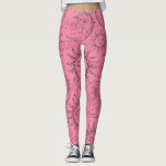 Lila Magische Vintage Sonnenstrahlen Leggings<br><div class="desc">Leggings</div>