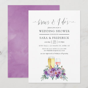 Lila Magnolien und Rose brechen, bevor ich es tue Einladung