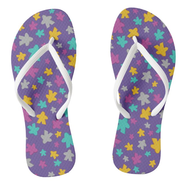 Lila Mainboard-Spielmuster Flip Flops (Fußbett)