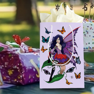 Lila Mairy Mushroom Butterflies Mittlere Geschenktüte