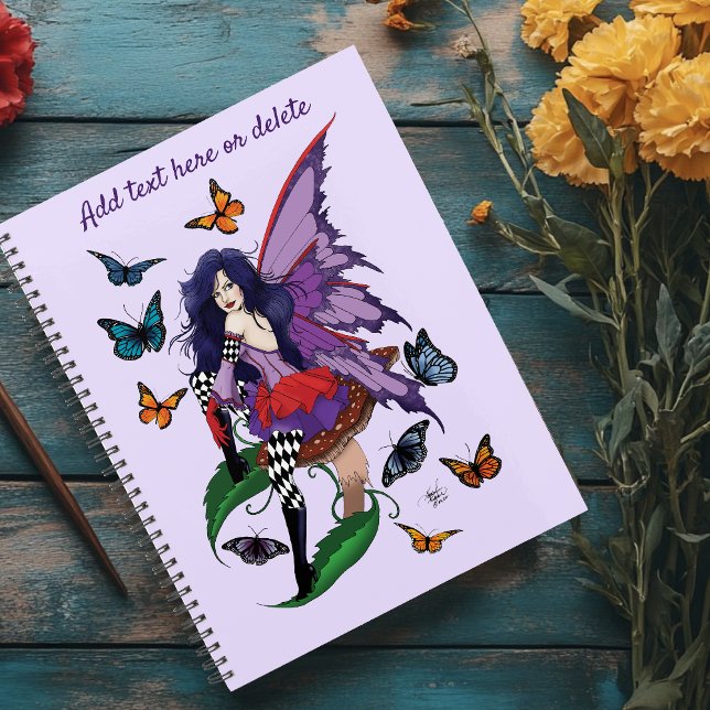Lila Mairy Mushroom Butterflies Planer (Von Creator hochgeladen)