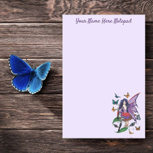 Lila Mairy Mushroom Butterflies Post-it Klebezettel