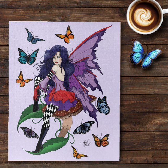 Lila Mairy Mushroom Butterflies Puzzle (Von Creator hochgeladen)