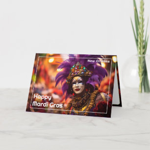 💚 💜 💛 Lila Majestät: Mardi Gras Elegance Karte