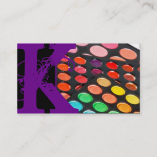 Lila "Make up Artist Palette Business Card" Visitenkarte