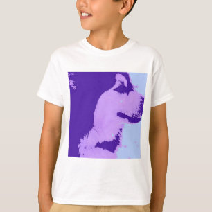 Lila Malamute Pop Art T-Shirt