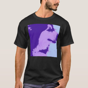 Lila Malamute Pop Art T-Shirt