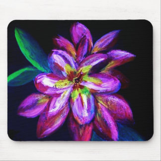 Lila Malerei-Blume schön Mousepad