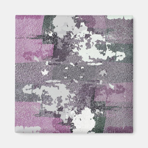 Lila Malerei Magnete für moderne Kunst