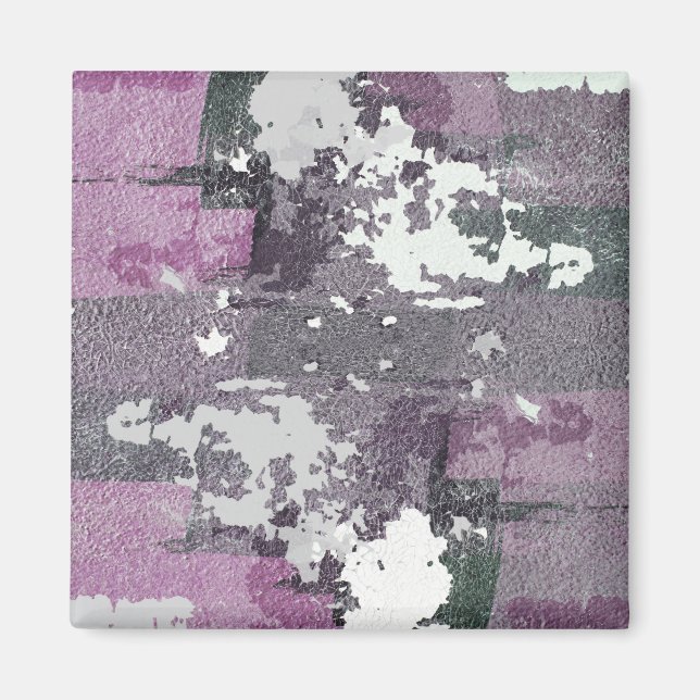 Lila Malerei Magnete für moderne Kunst (Vorne)