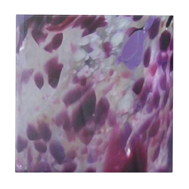 Lila, malvenfarben, lila, weiß, Creme Fliese (Vorderseite)