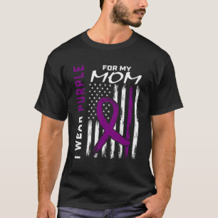 Lila Mama Detia Alzheimers Awareness America T-Shirt