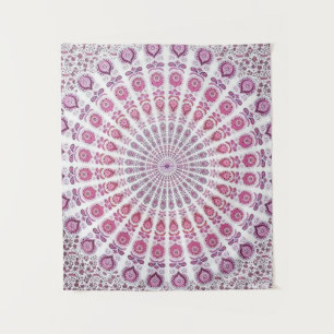 Lila Mandala Bohemisch Tapestry Wall Hängen Wandteppich