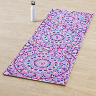 Lila Mandala Boho Meditation Fitness Vibrant Yogamatte