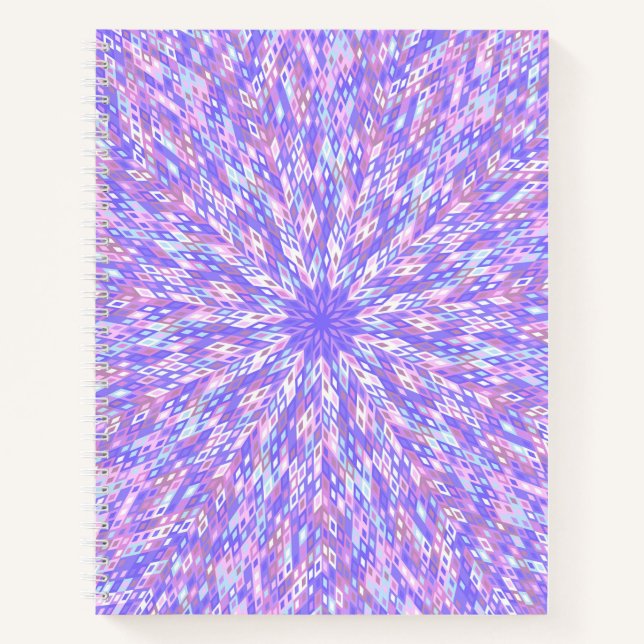 Lila Mandala Bullet Journal / Linken-Notebook Notizbuch (Vorderseite)