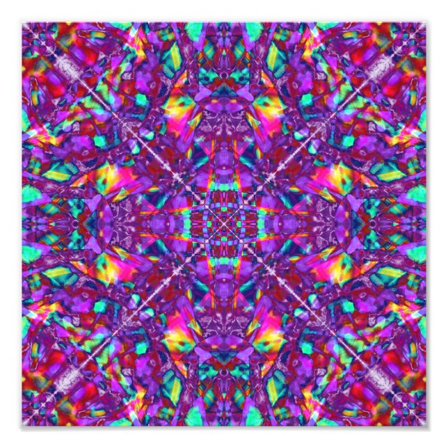 Lila Mandala Hippie Pattern Fotodruck (Vorne)