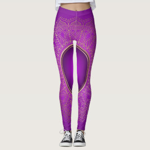 Lila-Mandala-Leggings Leggings