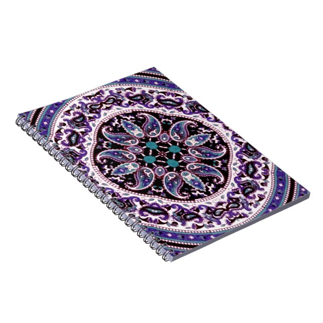 Lila Mandala Notizblock (Rechte Seite)
