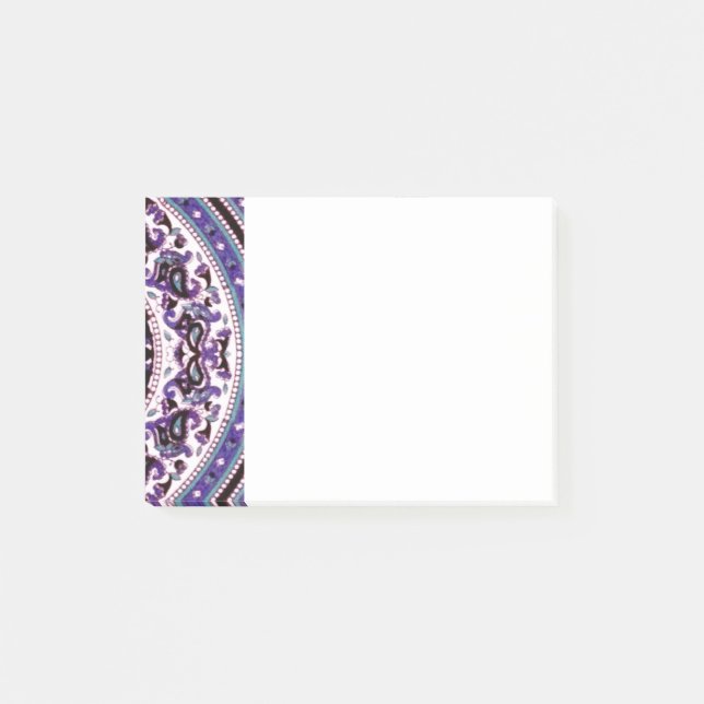 Lila Mandala Post-it Klebezettel (Vorderseite)