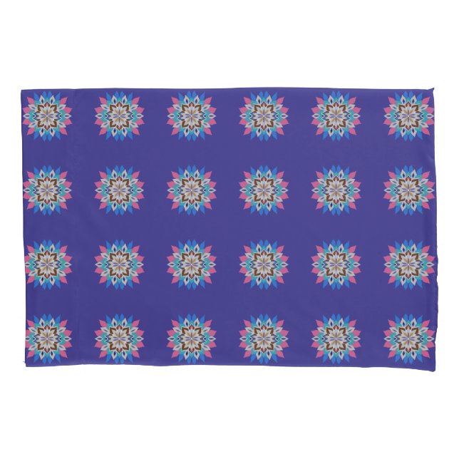 Lila Mandala Standard Kissenbezug (Vorderseite)