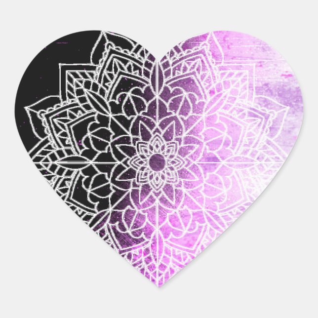 Lila Mandala Stickers (Vorderseite)