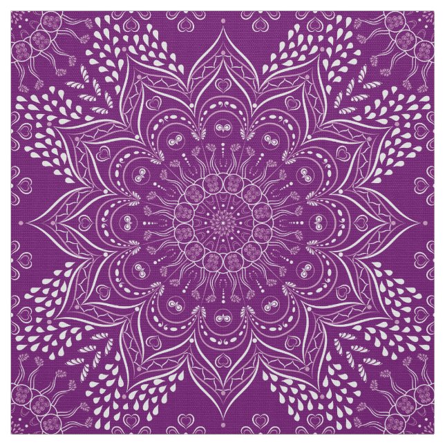 Lila Mandala Stoff (Muster)