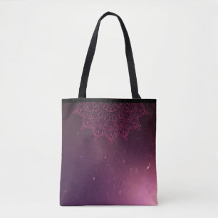 Lila Mandala-Tasche
