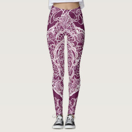Lila Mandela AI Art Leggings