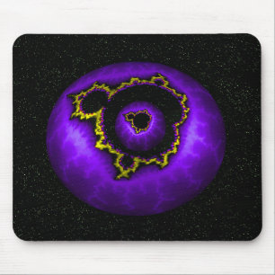 Lila Mandelbrot In Einem Mandelbrot Mousepad