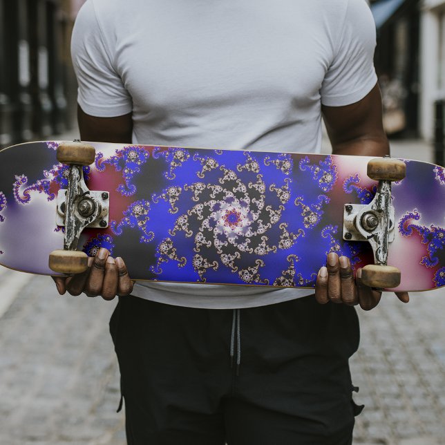 Lila Mandelbrot Star Fraktal Skateboard (Von Creator hochgeladen)