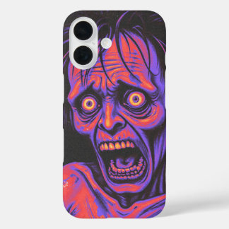 Lila Mann schreit iPhone 16 Hülle