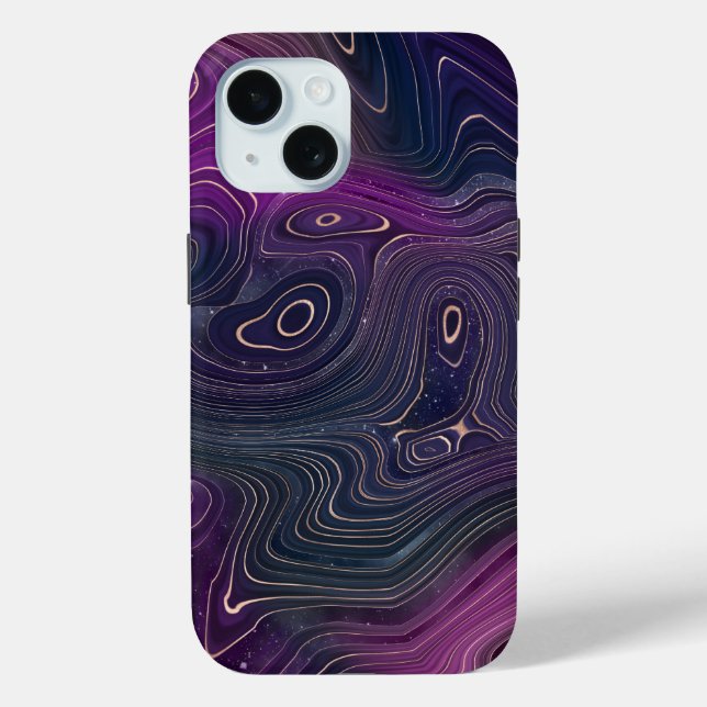 Lila Marble iPhone & Samsung Handy Fälle Case-Mate iPhone Hülle (Rückseite)