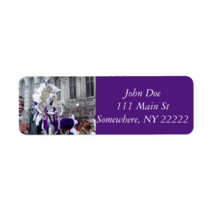 Lila Mardis Gras Zulu-König