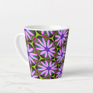 Lila Marguerite-Muster Milchtasse
