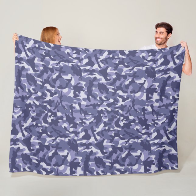 Lila Marine Camouflage Fleecedecke (Beispiel)