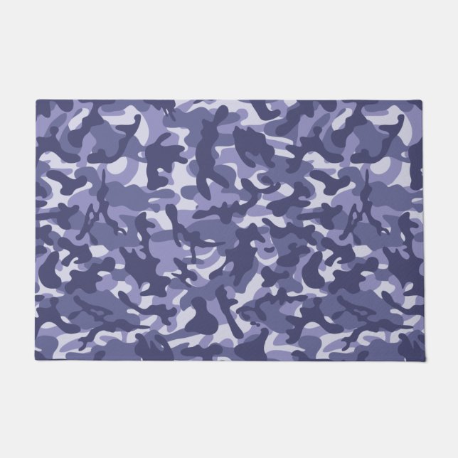Lila Marine Camouflage Fußmatte (Vorderseite)