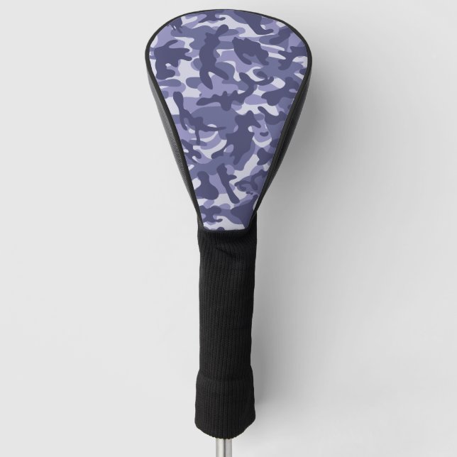 Lila Marine Camouflage Golf Headcover (Vorderseite)