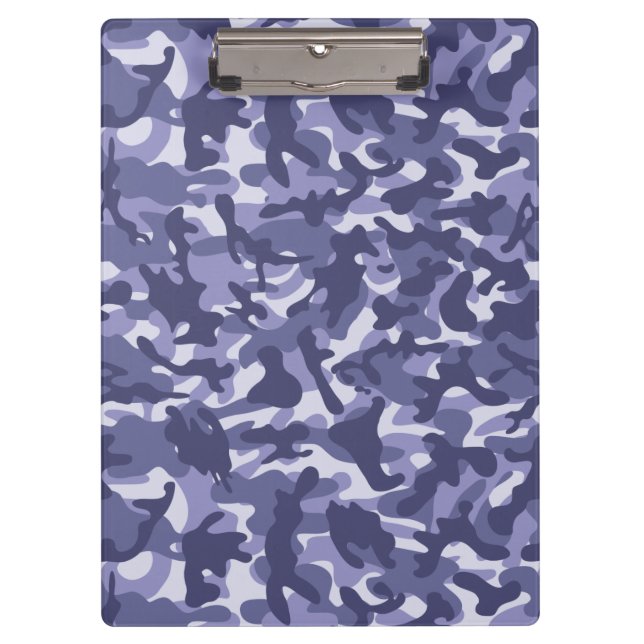 Lila Marine Camouflage Klemmbrett (Vorderseite)