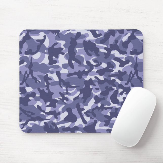 Lila Marine Camouflage Mousepad (Mit Mouse)