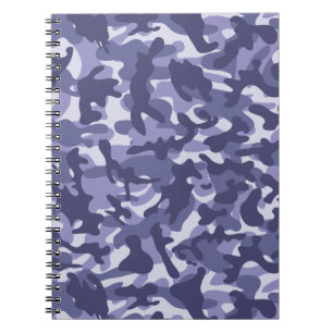 Lila Marine Camouflage Notizblock