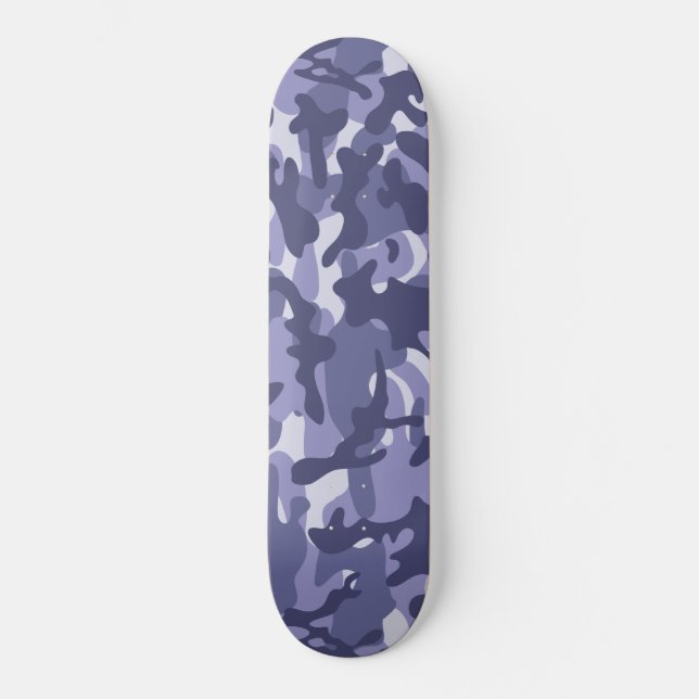 Lila Marine Camouflage Skateboard (Vorderseite)