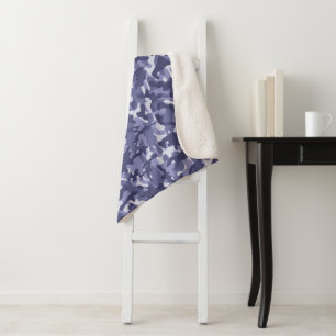 Lila Marine-Tarnmuster Sherpadecke
