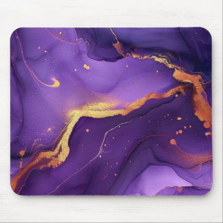 Lila Marmorgalaxie Mousepad