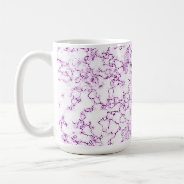 Lila Marmormuster Kaffeetasse (Links)