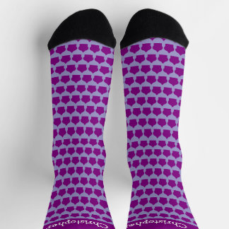 Lila marokkanisches Musterdesign Socken
